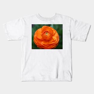 Orange Ranunculus Kids T-Shirt